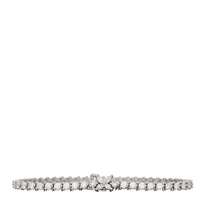 Tiffany Platinum Diamond 2.90ctw Victoria Tennis Bracelet 1 of 3