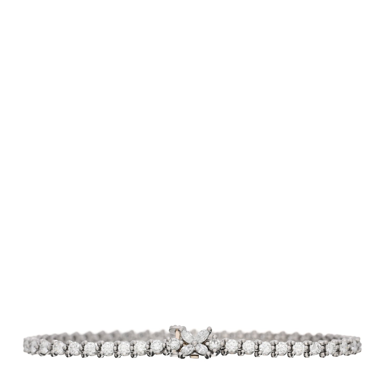 Platinum Diamond 2.85ctw Victoria Tennis Bracelet