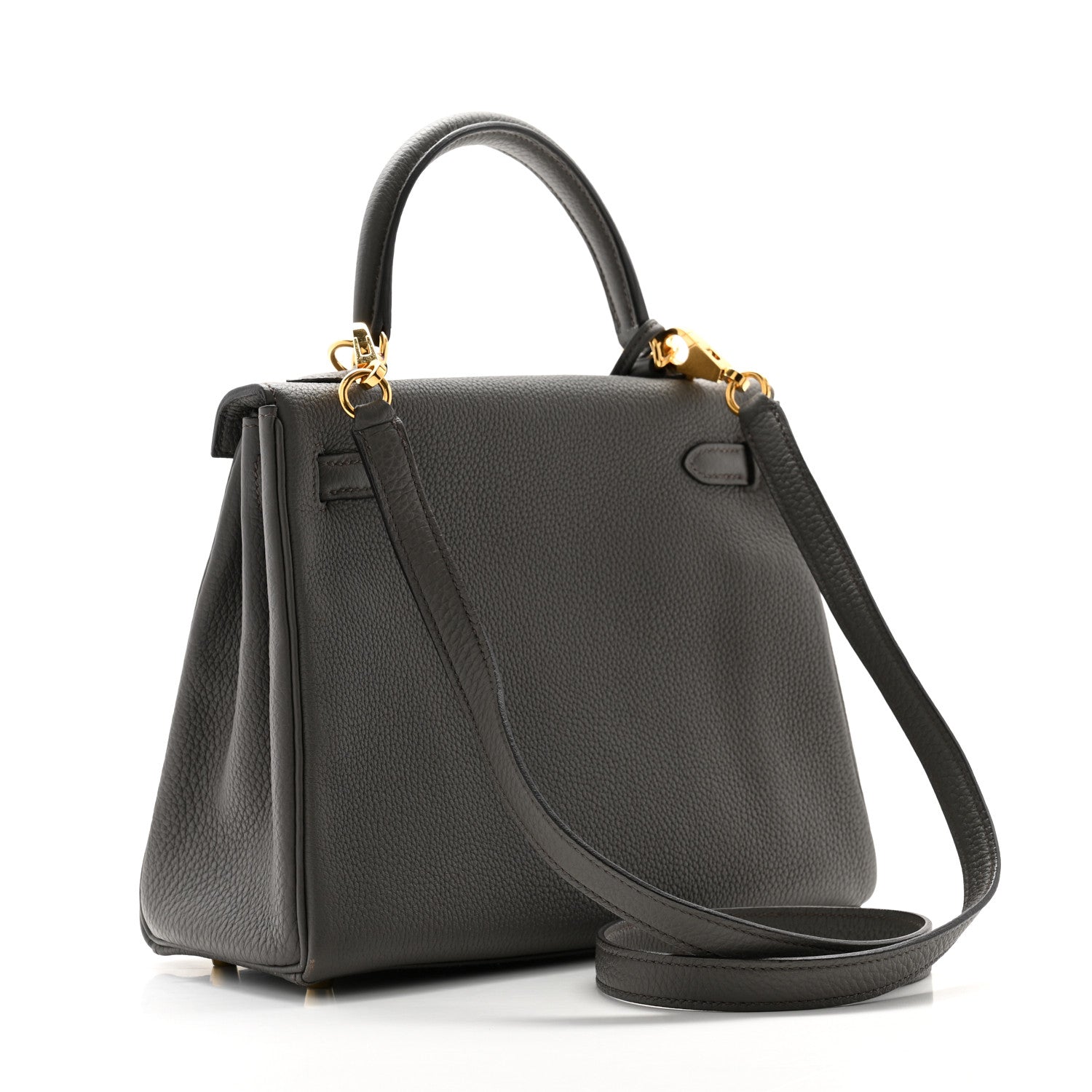 Hermes Togo Kelly Retourne 25 Etain 3 of 13