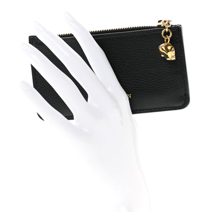 Alexander McQueen Calfskin Card Holder Wallet Black 2 of 7