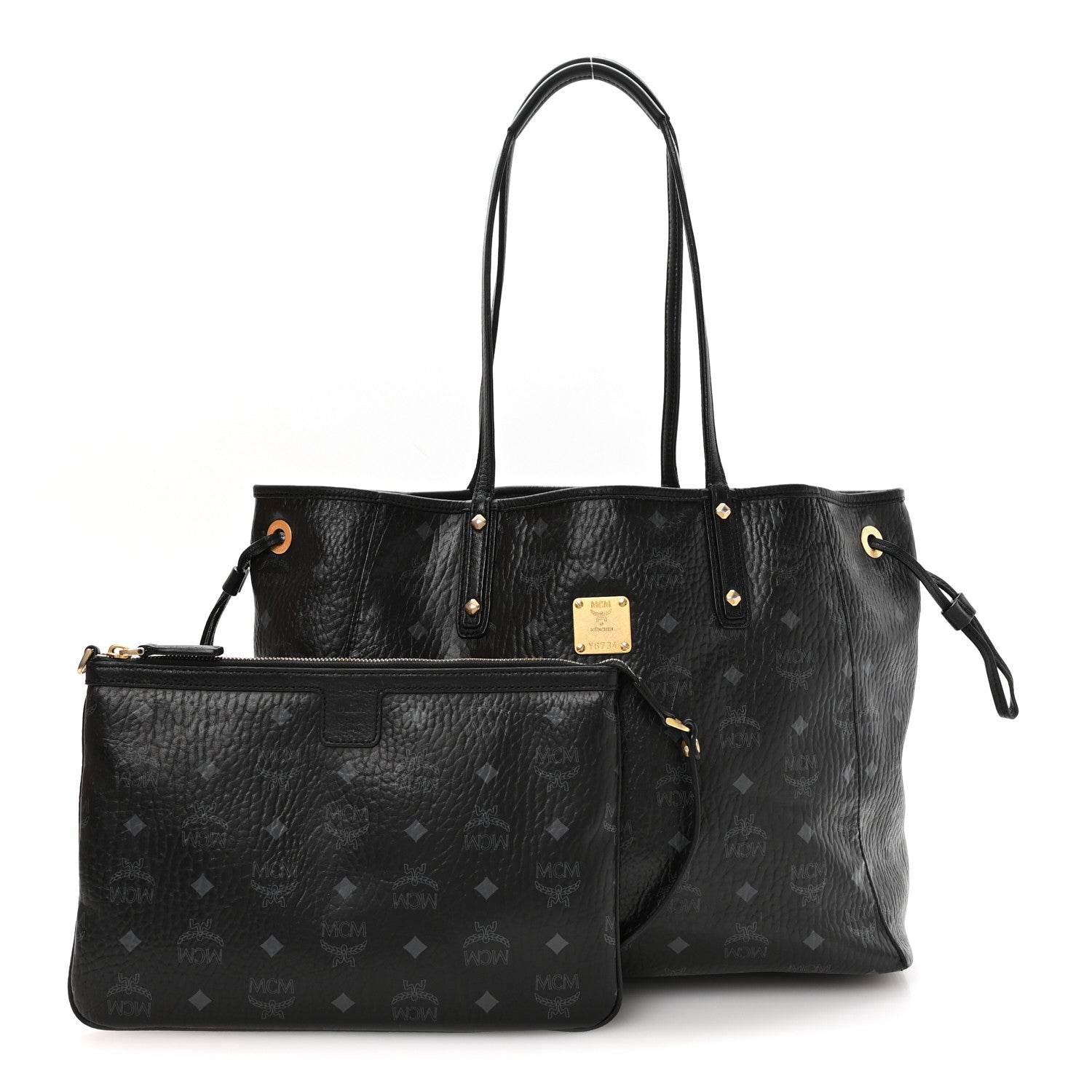 MCM Medium Project Reversible Shopper Tote Black 3 of 18