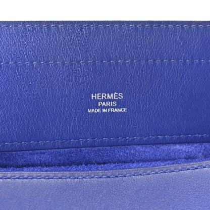 Hermes Milo Lambskin Swift Mini Aline Bleu Electrique 6 of 9