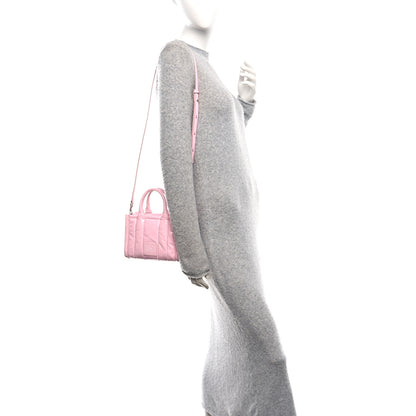 Marc Jacobs Shiny Crinkled Calfskin Mini The Tote Bag Pink 2 of 11