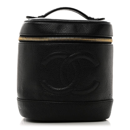 Chanel Caviar Vanity Cosmetic Case Black 1 of 7