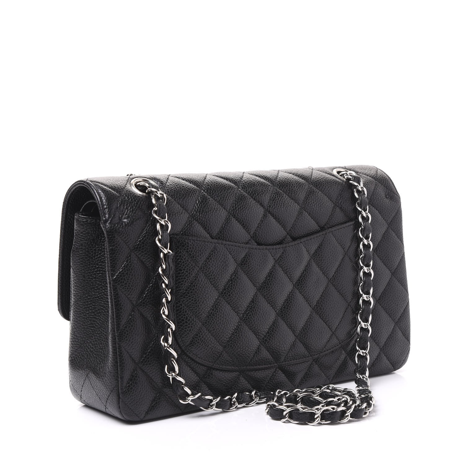 Chanel Caviar Quilted Medium Double Flap Black 2 of 10