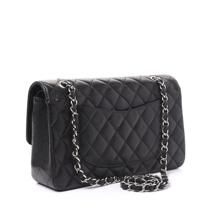 Chanel Caviar Quilted Medium Double Flap Black 2 of 10