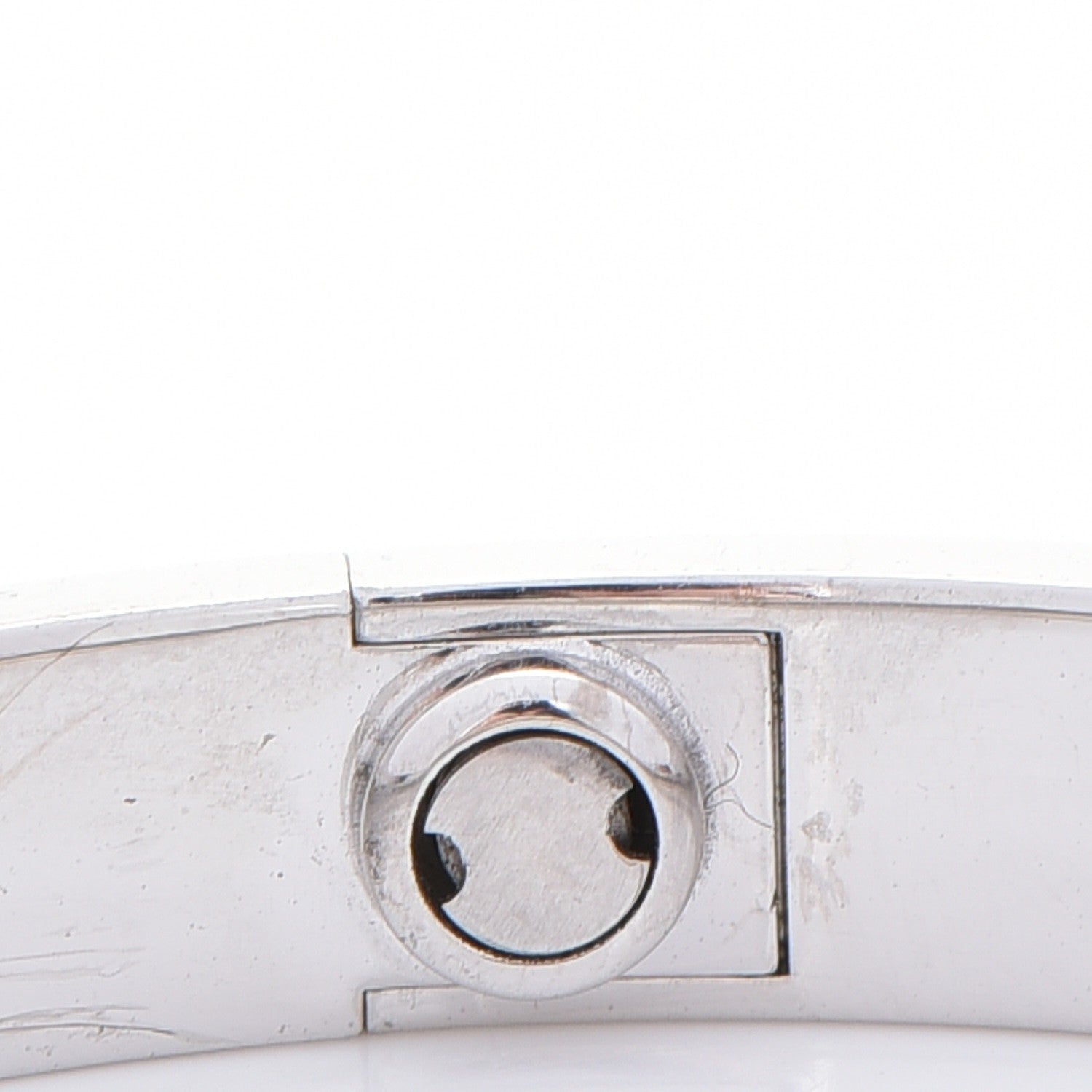Cartier 18K White Gold LOVE Bracelet 17 7 of 8