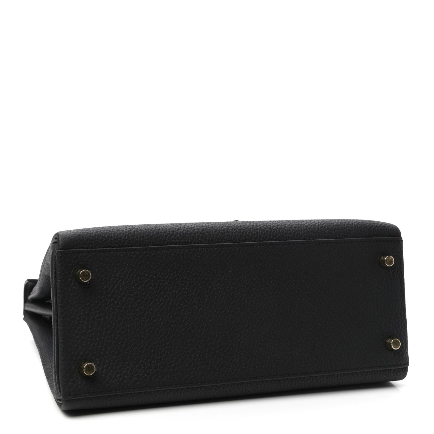 Togo Matte Porosus Crocodile Kelly Retourne Touch 28 Black