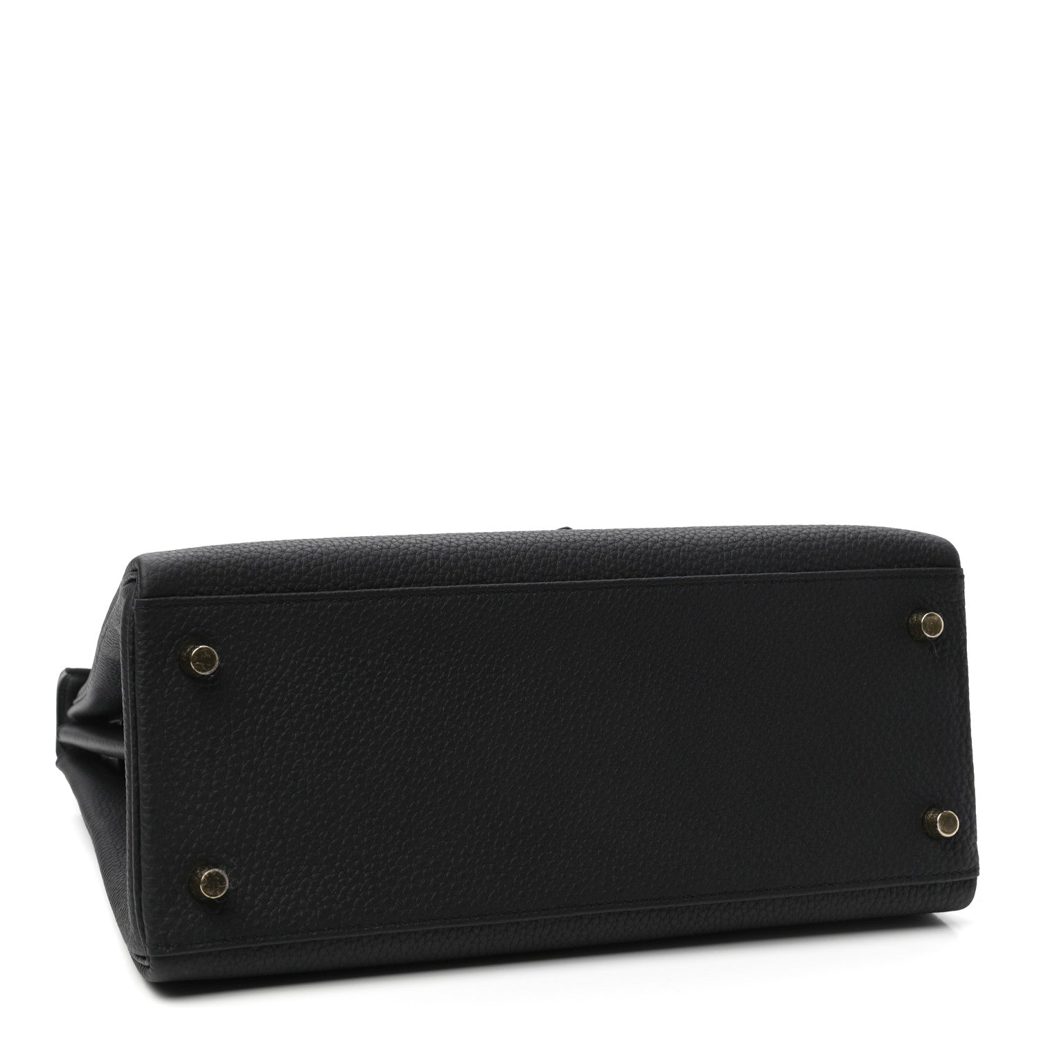 Hermes Togo Matte Porosus Crocodile Kelly Retourne Touch 28 Black 4 of 10