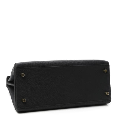 Hermes Togo Matte Porosus Crocodile Kelly Retourne Touch 28 Black 4 of 10