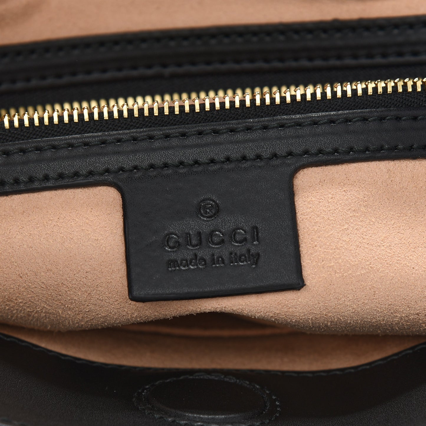 Soft GG Supreme Monogram Bees Small Crossbody Tote Beige Oro Black