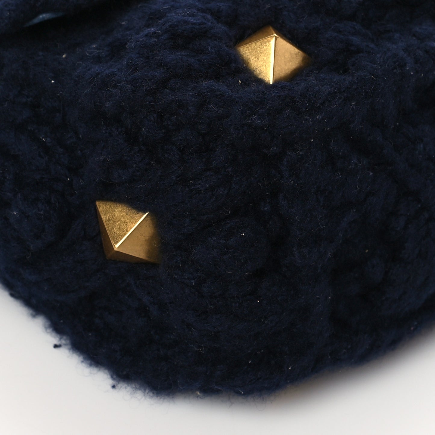 Cashmere Medium Roman Stud Shoulder Bag Marine