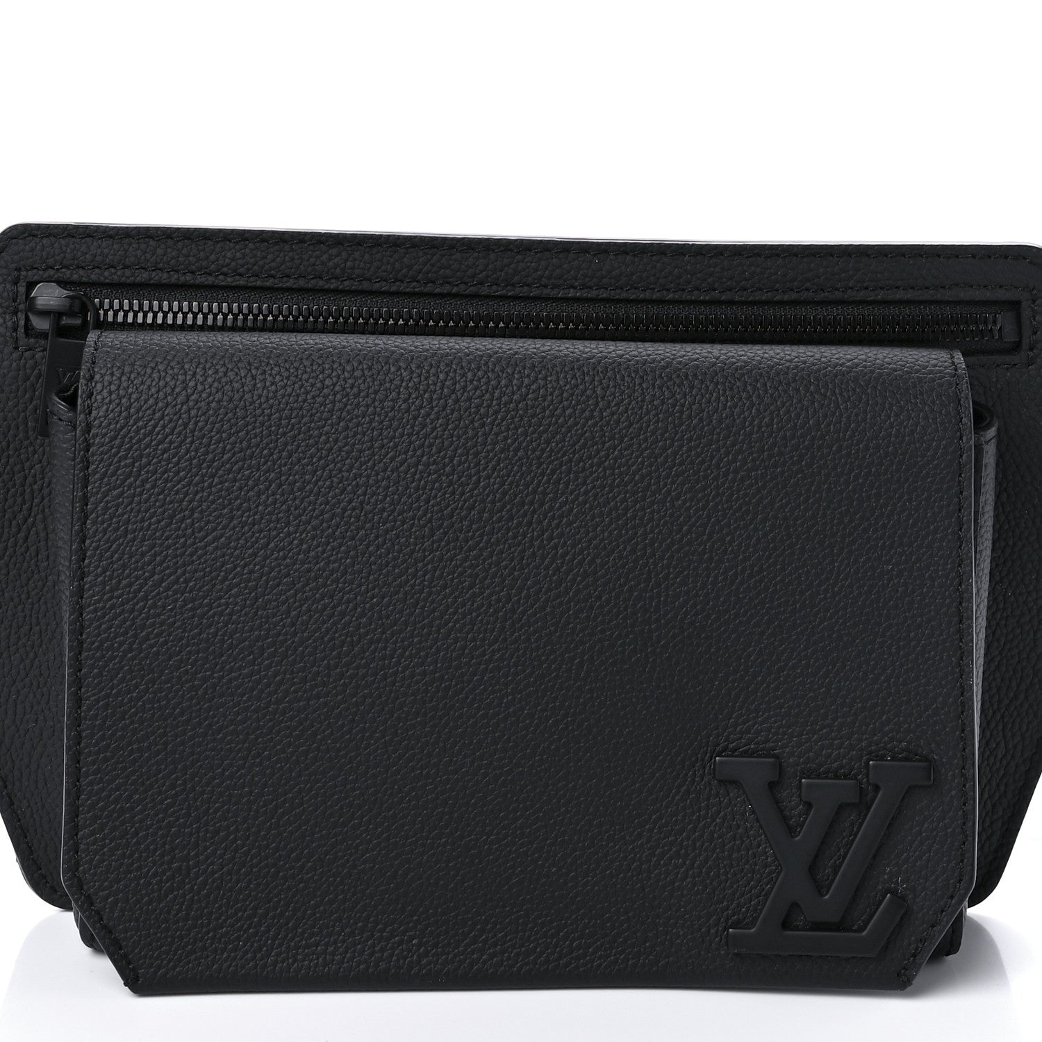 Louis Vuitton Grained Calfskin Aerogram Slingbag Black 10 of 11
