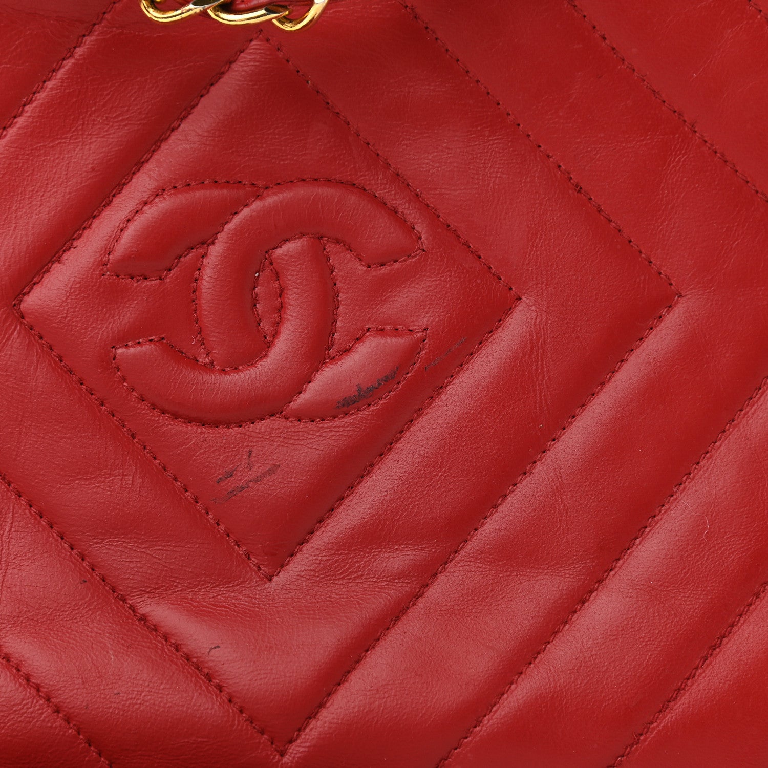 Chanel Lambskin Quilted Tassel Camera Case Red 12 of 12