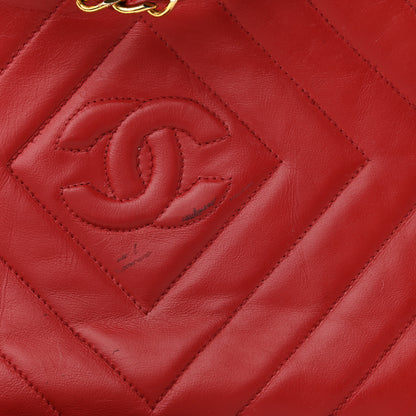Chanel Lambskin Quilted Tassel Camera Case Red 12 of 12