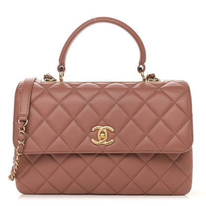 Chanel Lambskin Quilted Medium Trendy CC Flap Dual Handle Bag Nude 1 of 10