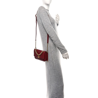 Chanel Calfskin Stitched Flap Red 2 of 10