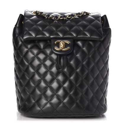 Chanel Lambskin Quilted Small Urban Spirit Backpack Black 1 of 8