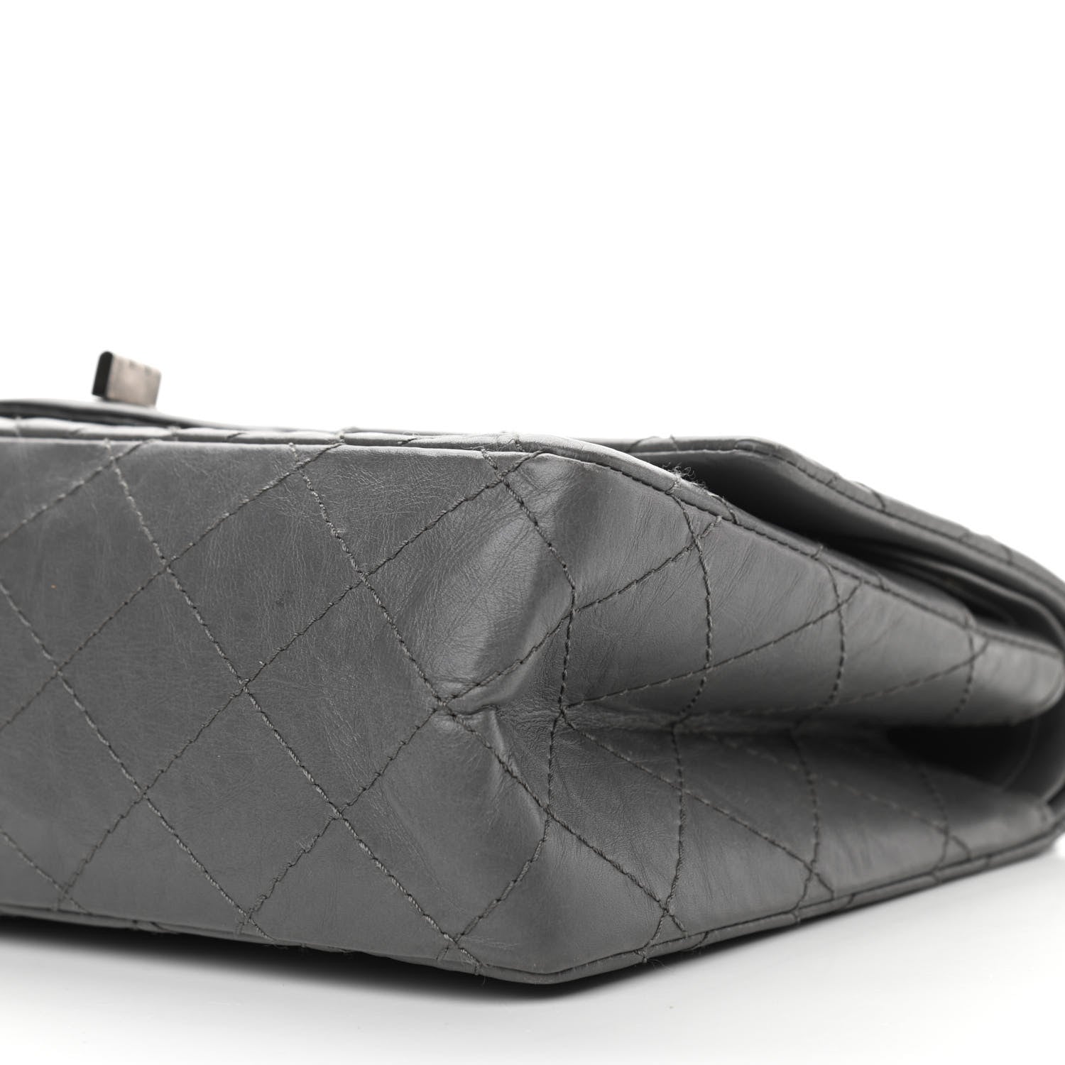 Chanel Aged Calfskin Quilted 2.55 Reissue 226 Flap Grey 10 of 11