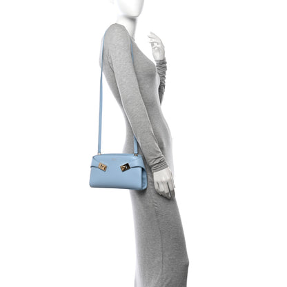 Salvatore Ferragamo Calfskin Mini Hug Crossbody Bag Sky Blue 2 of 9