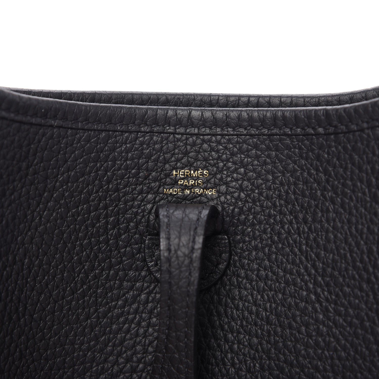 Hermes Taurillon Clemence Evelyne TPM Black 8 of 9