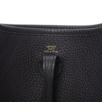 Hermes Taurillon Clemence Evelyne TPM Black 8 of 9
