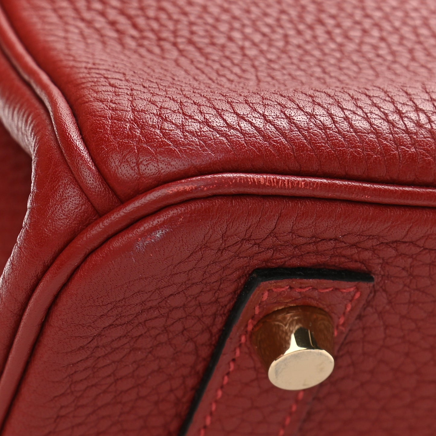 Taurillon Clemence Birkin 30 Rouge H