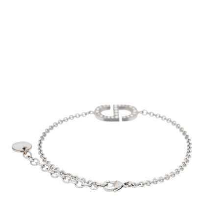 Christian Dior Crystal CD Bracelet Silver 3 of 4
