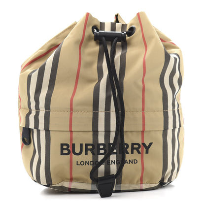 Burberry Econyl Icon Stripe Phoebe Drawcord Pouch Archive Beige 1 of 12