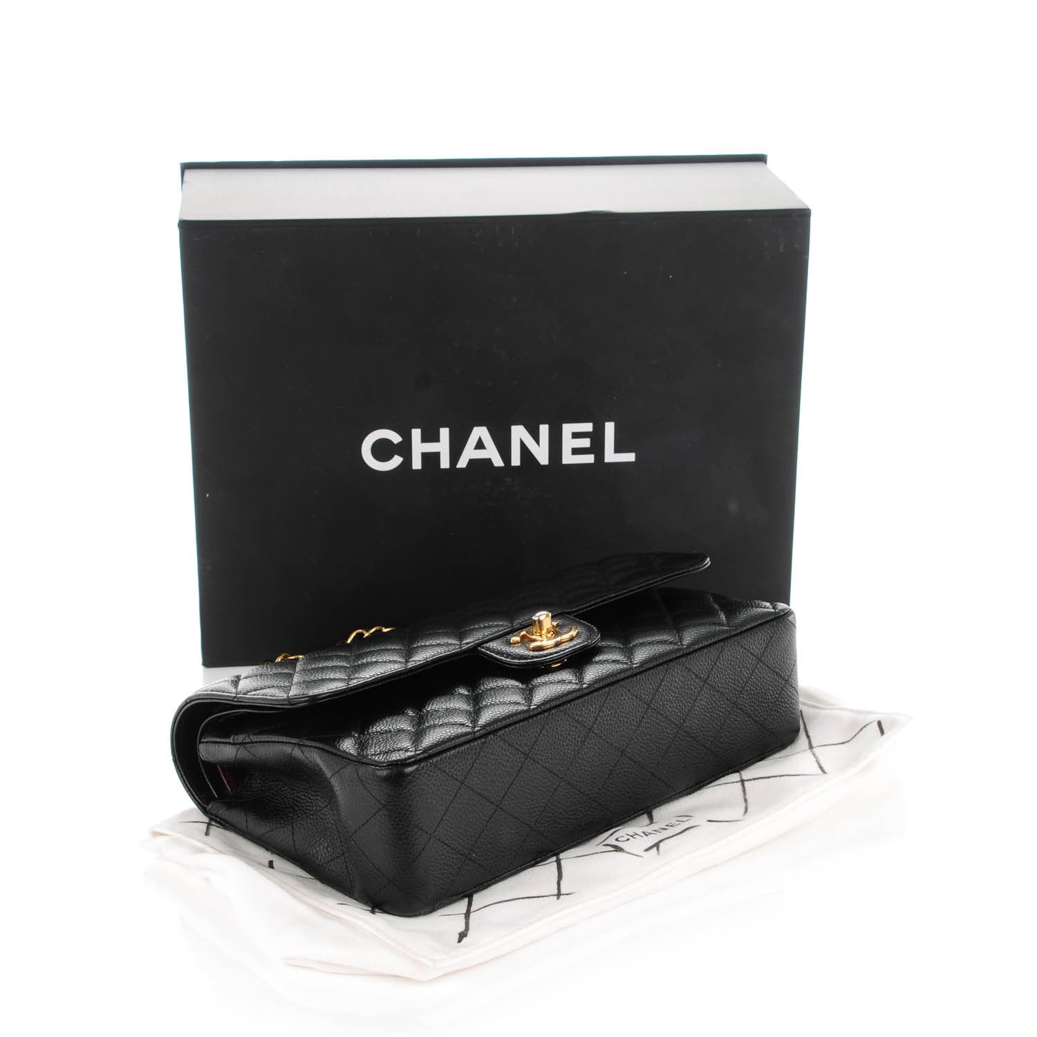 Chanel Caviar Quilted Medium Double Flap Black 4 of 8