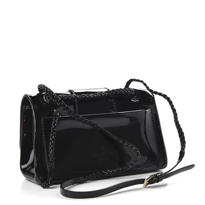 Valentino Garavani Patent Histoire Flap Black 3 of 12