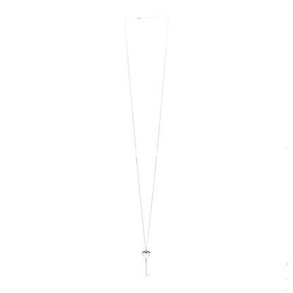 Tiffany Sterling Silver Heart Key Locket Pendant Necklace 3 of 5