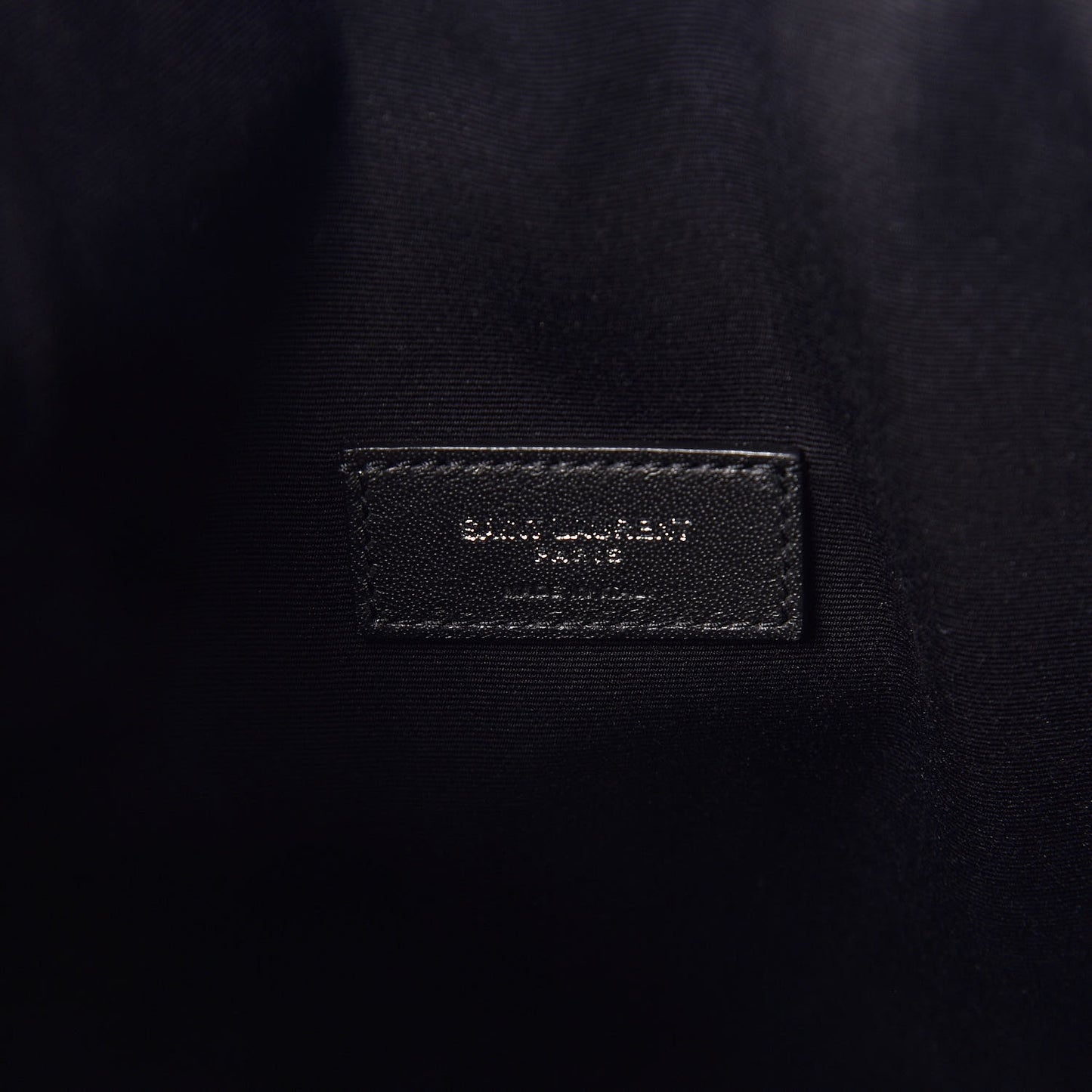 Linen Canvas Teddy Shopping Bag Black