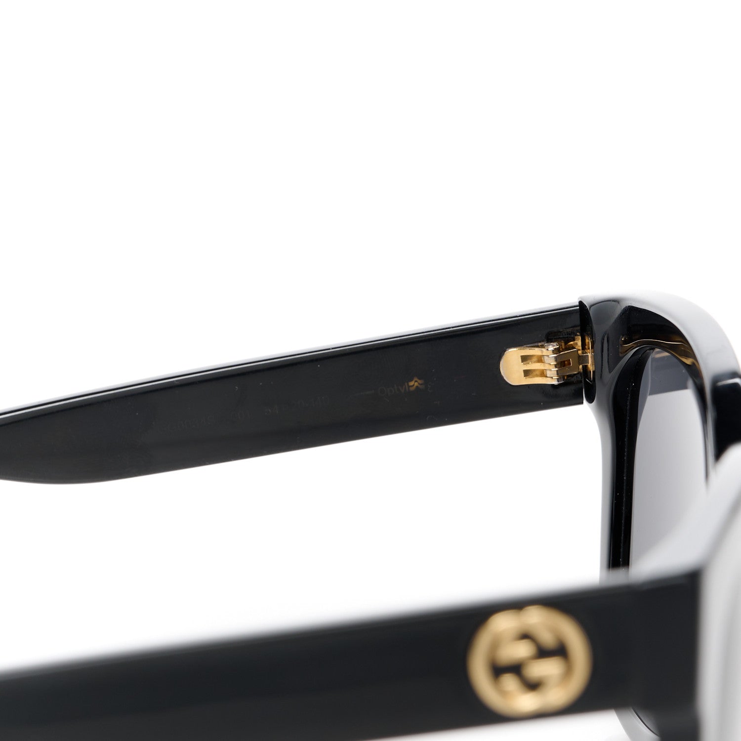 Gucci Acetate Square Frame Sunglasses GG0034S Black 5 of 8