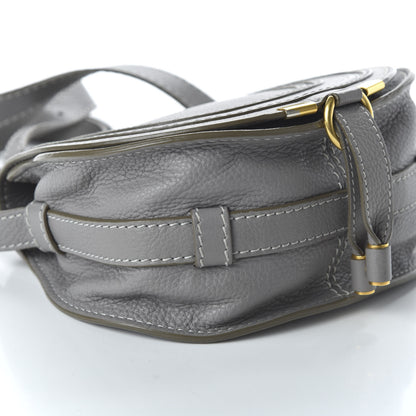 Chloe Calfskin Mini Marcie Round Crossbody Bag Cashmere Grey 6 of 9