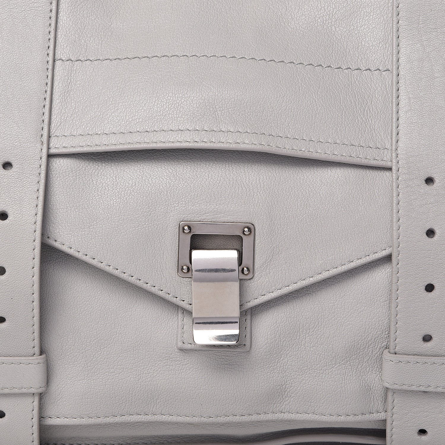 Proenza Schouler Lambskin Medium PS1 Satchel Pale Steel 9 of 19