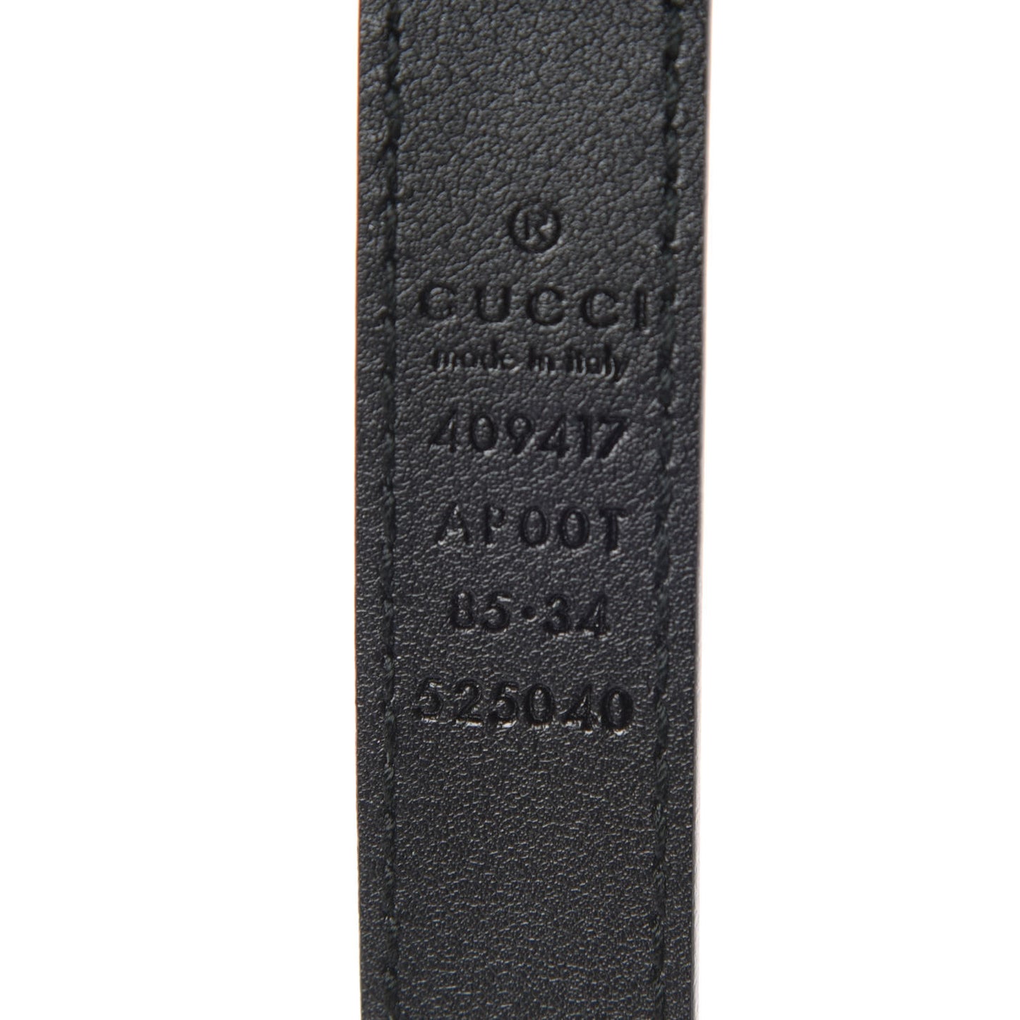 Calfskin Double G 20mm Belt 85 34 Black