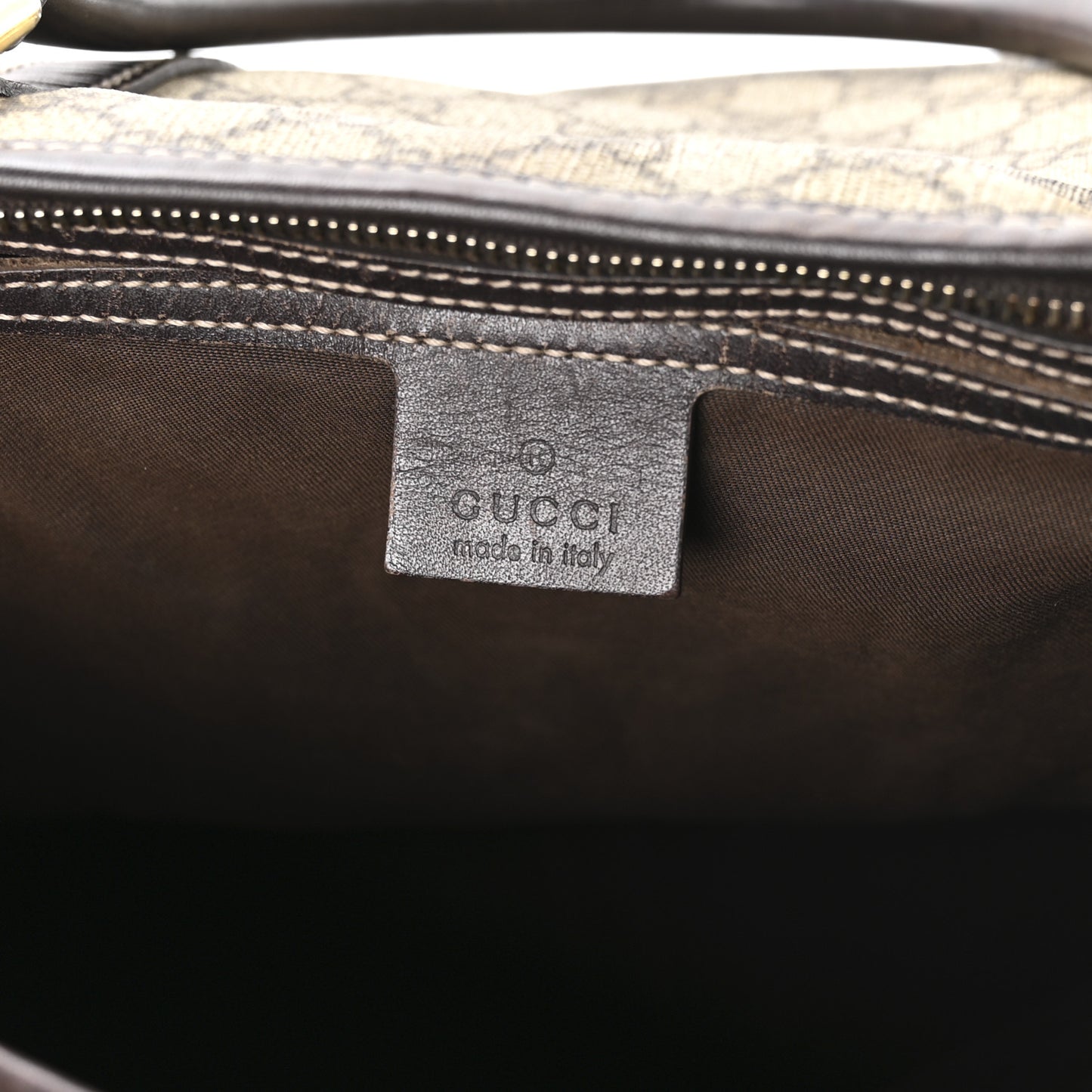 GG Plus Monogram Medium Joy Tote Dark Brown