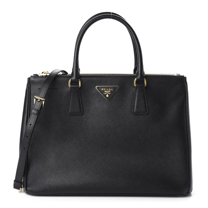Prada Saffiano Medium Galleria Double Zip Tote Black 1 of 9