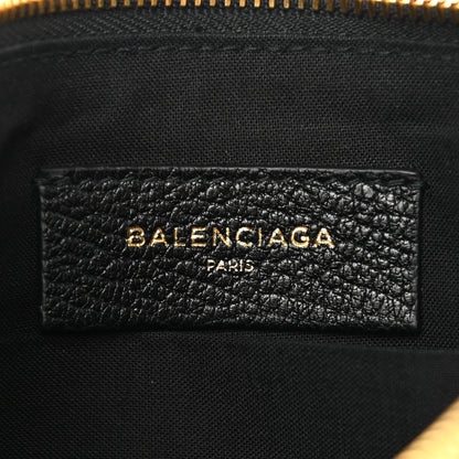 Balenciaga Chevre Gold Metallic Edge Hardware Pouch Black 5 of 7