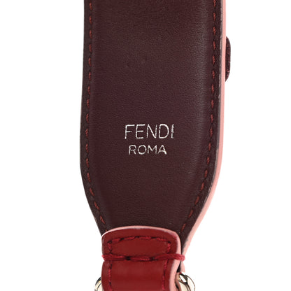 Fendi Vitello Dolce Flowerland Studded Strap You Ribes Bordeaux 3 of 5
