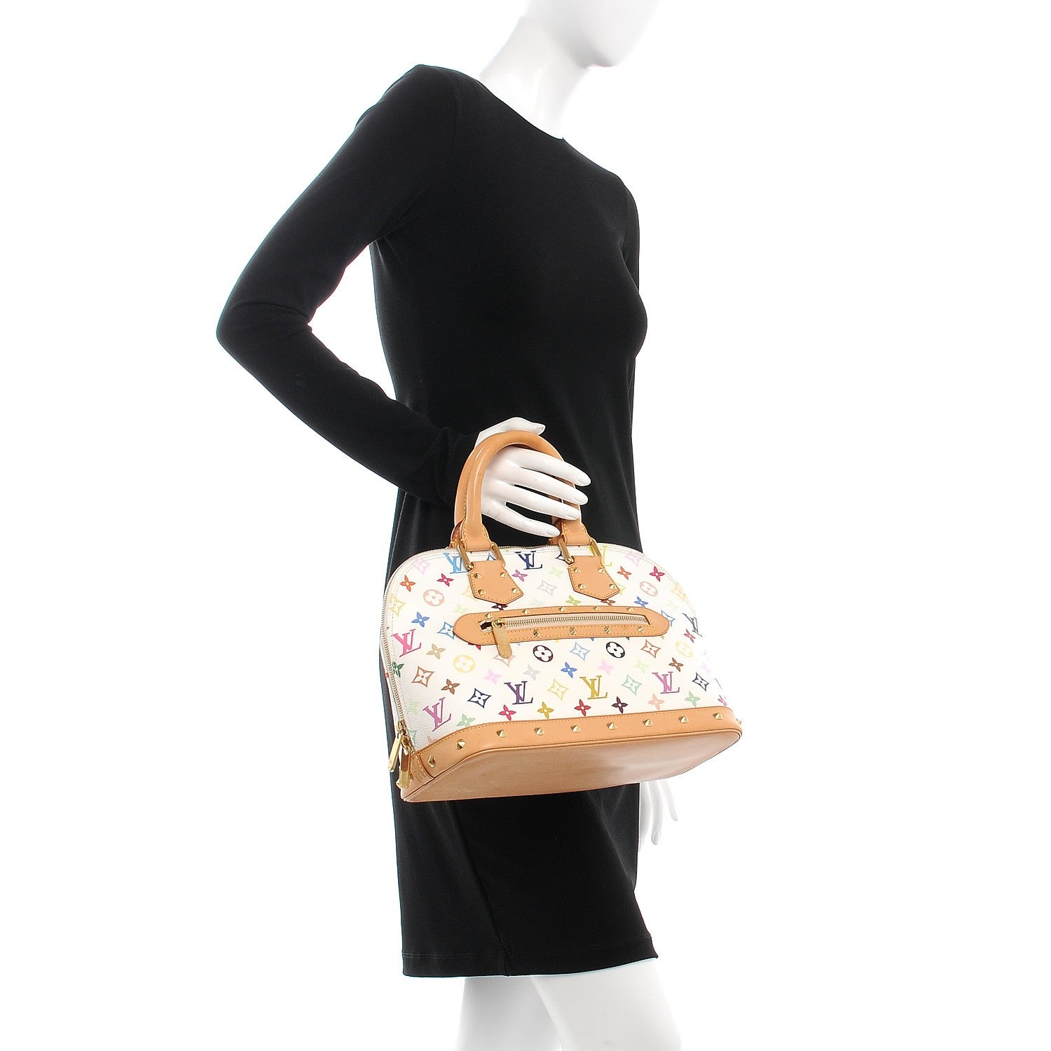 Louis Vuitton Monogram Multicolor Alma White 2 of 10