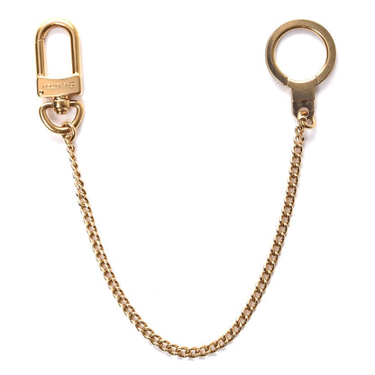 Louis Vuitton Metal Pochette Extender Key Ring Chain Gold 1 of 4