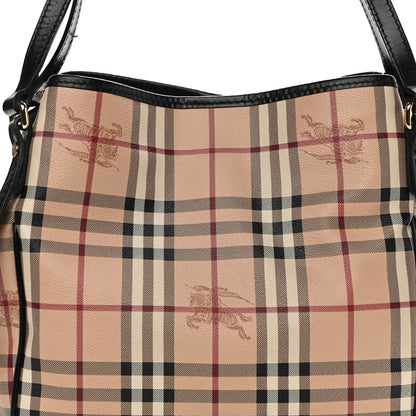 Burberry Haymarket Check Small Canterbury Tote Black 8 of 12