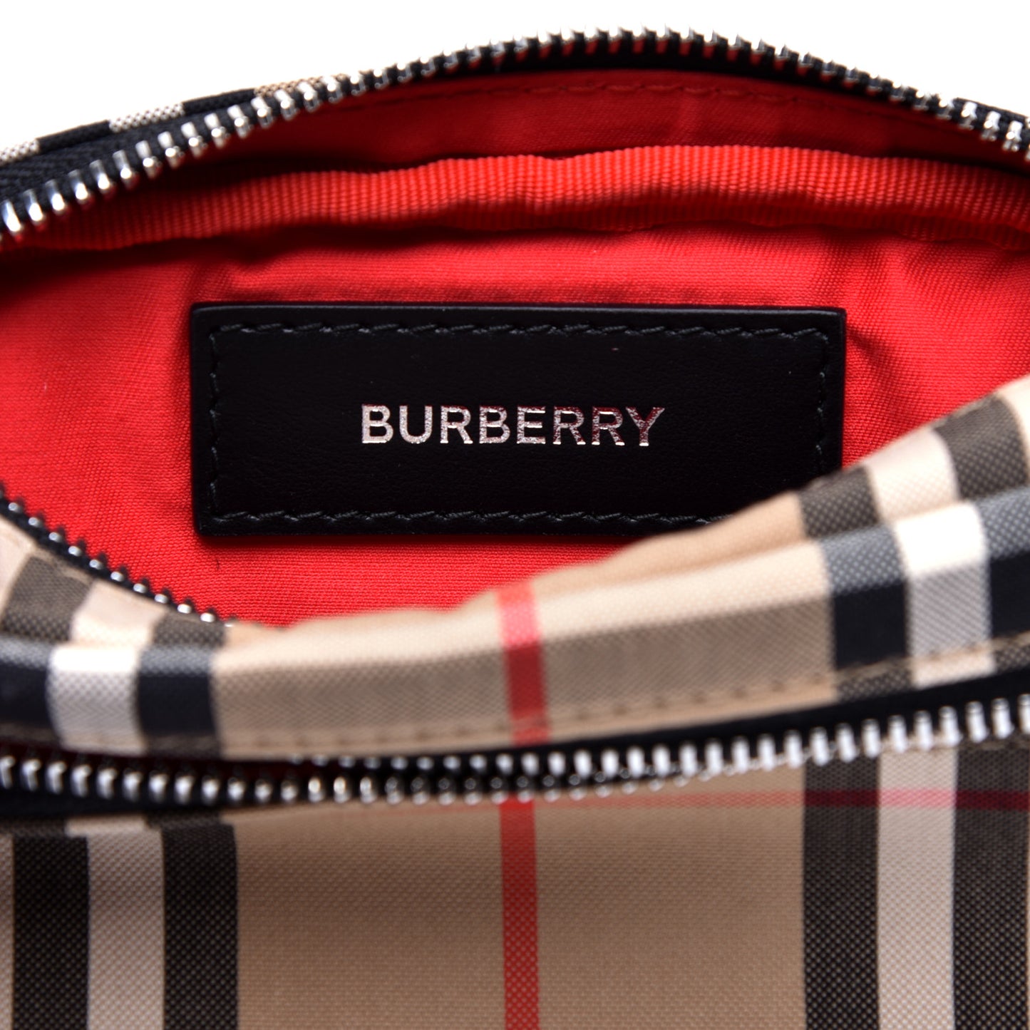 Nylon Vintage Check Small Cannon Bum Bag Archive Beige