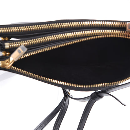 Celine Lambskin Small Trio Crossbody Bag Black 7 of 11