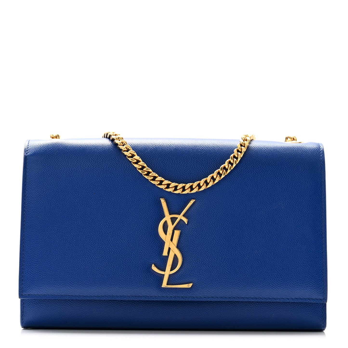 Grain De Poudre Medium Classic Monogram Kate Satchel Flash Blue