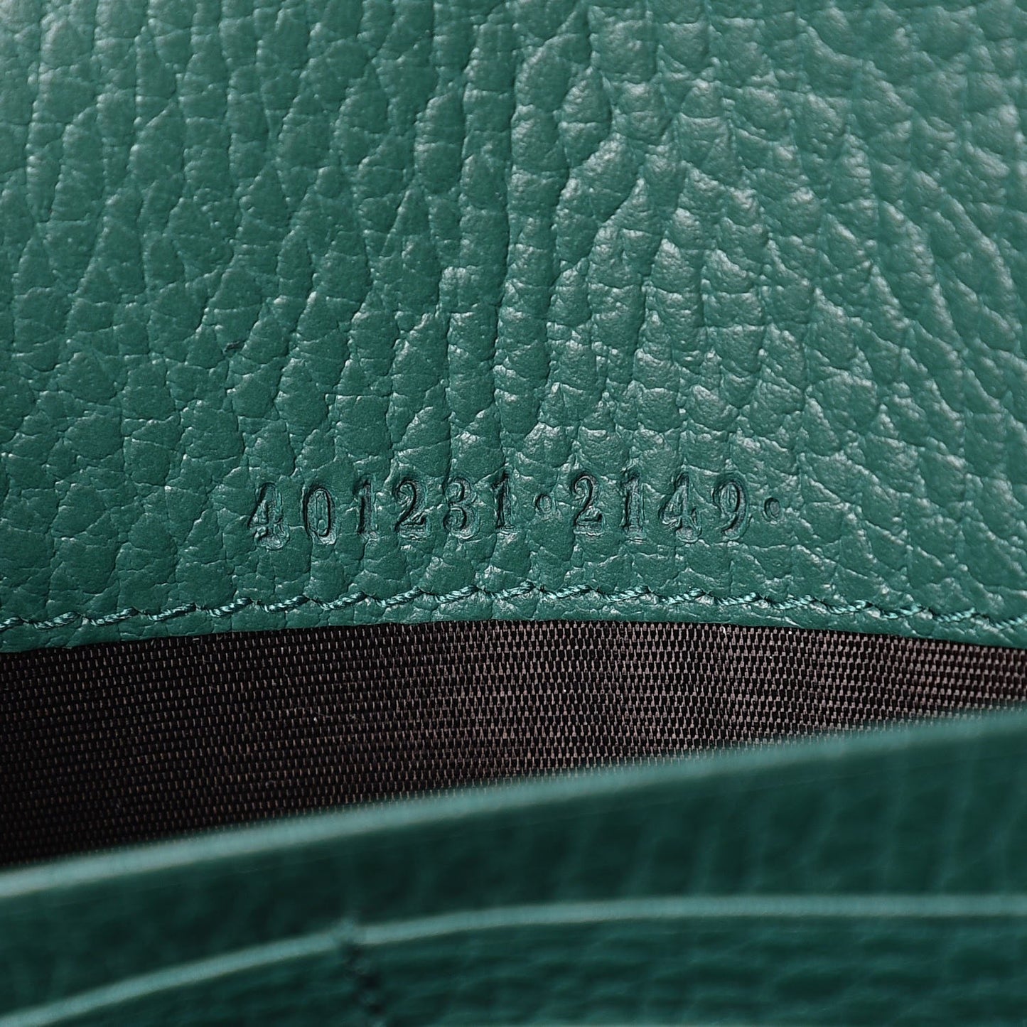 Calfskin Mini Dionysus Chain Wallet Emerald