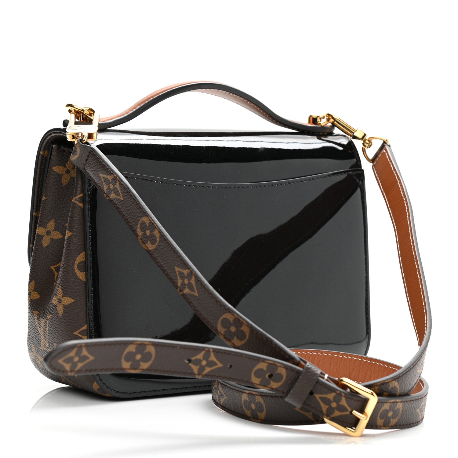 Louis Vuitton Patent Calfskin Monogram Cherrywood BB Black 3 of 11