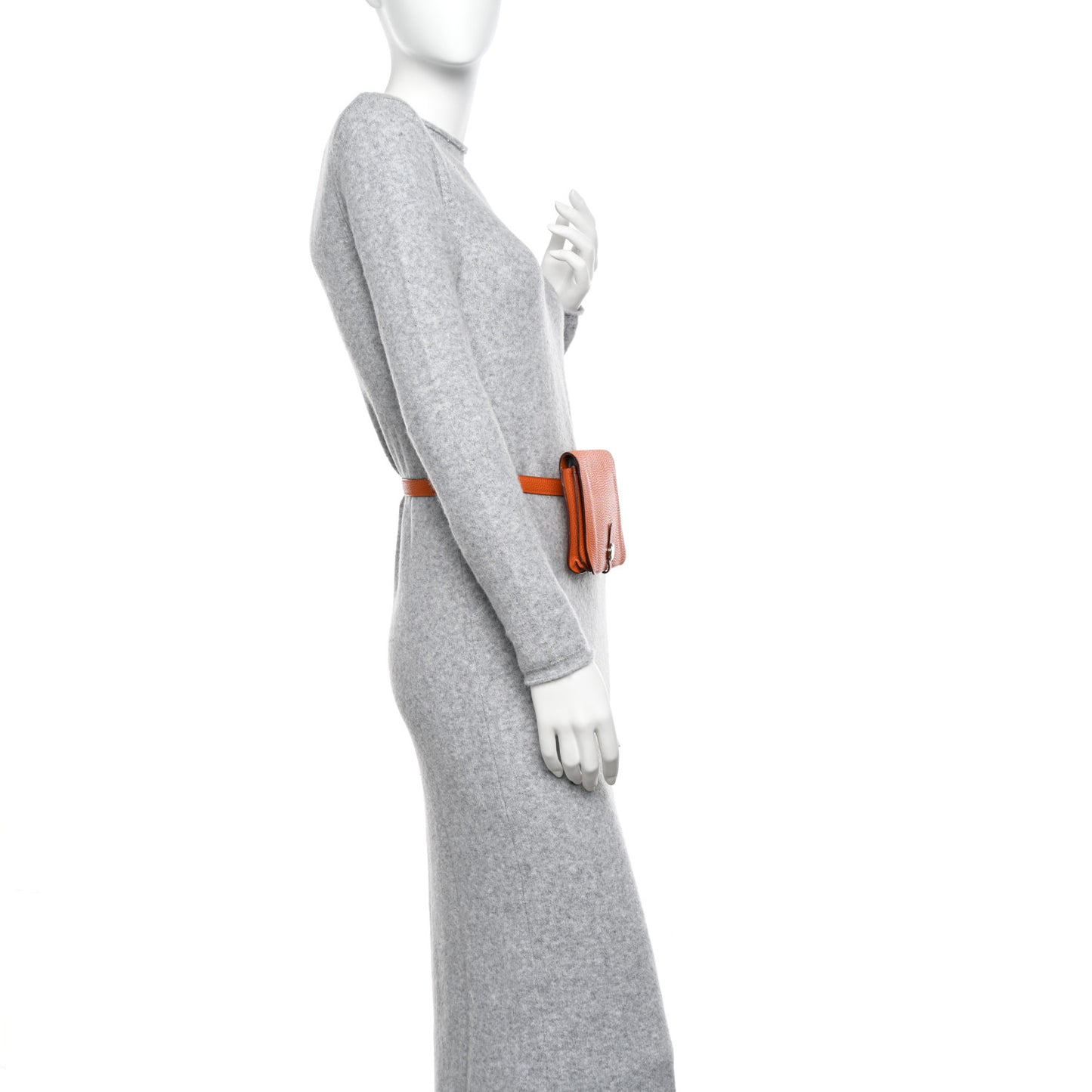 Togo Dogon Wallet Waist Pouch Orange